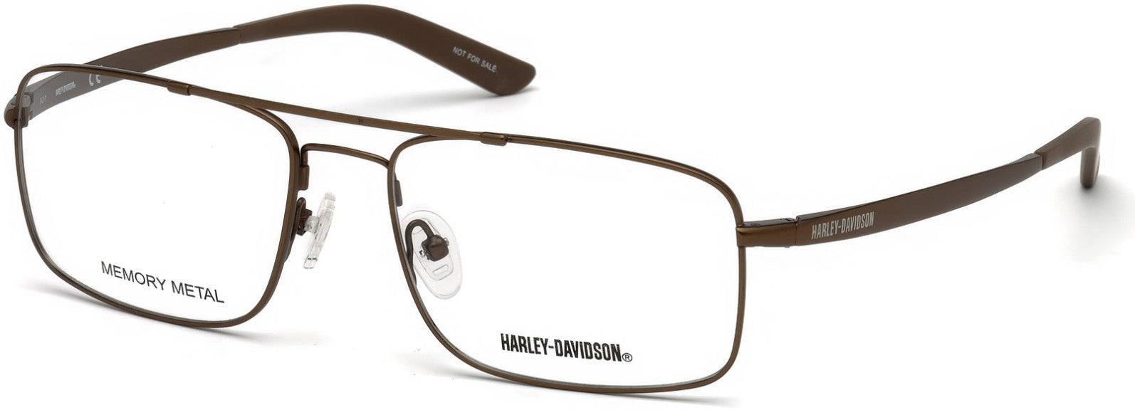 Harley-Davidson HD0770 Geometric Eyeglasses 049-049 - Matte Dark Brown