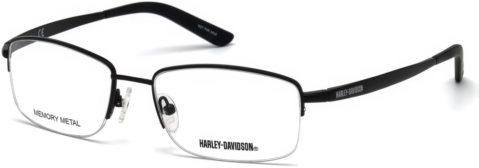 Harley-Davidson HD0771 Geometric Eyeglasses 002-002 - Matte Black