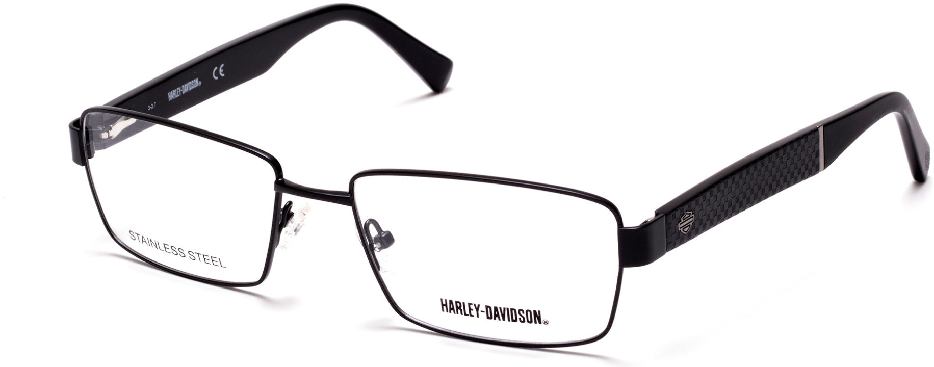 Harley-Davidson HD0776 Geometric Eyeglasses 002-002 - Matte Black