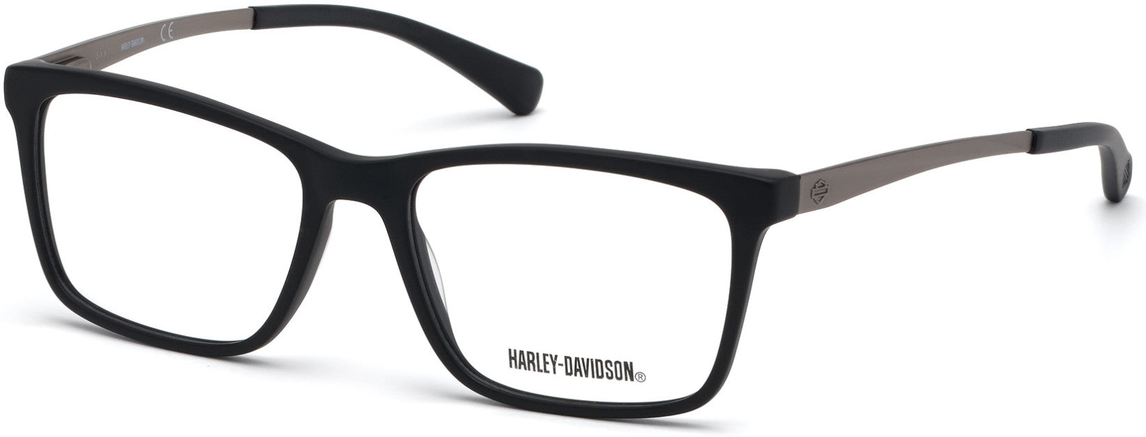 Harley-Davidson HD0779 Geometric Eyeglasses 002-002 - Matte Black
