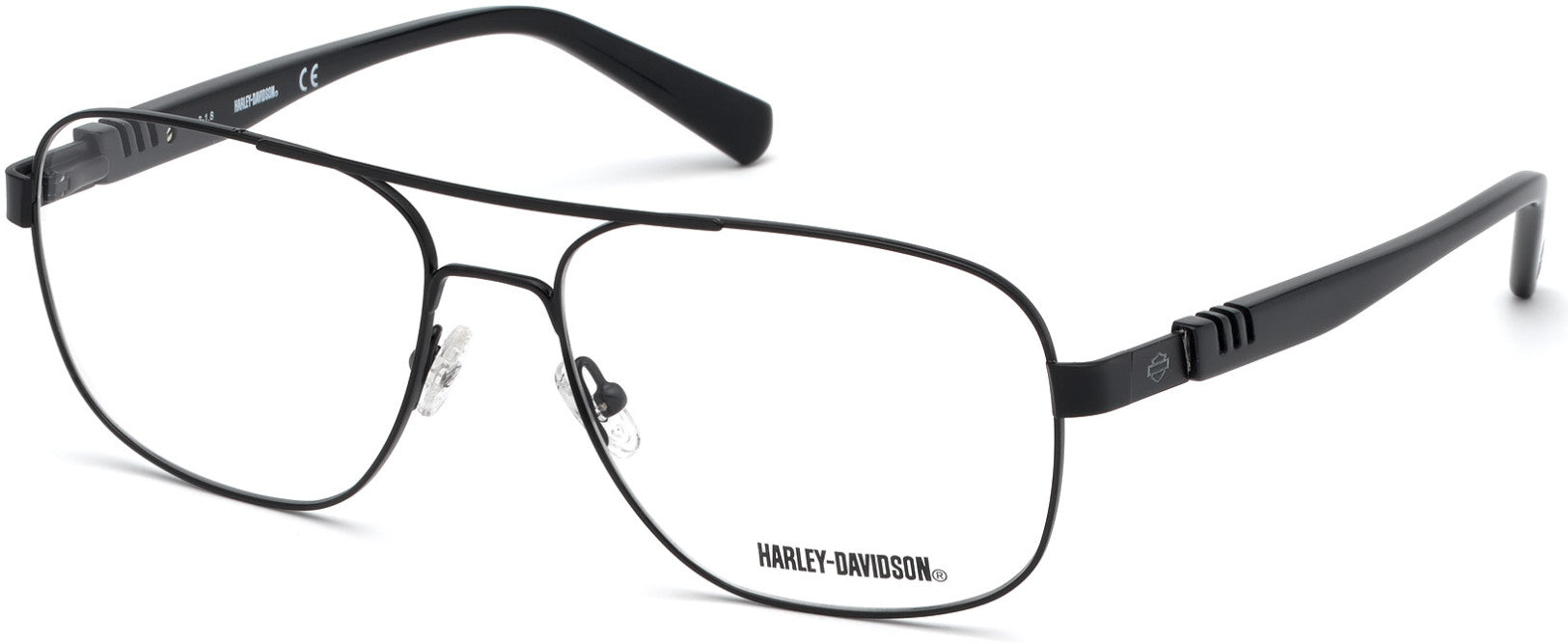 Harley-Davidson HD0783 Pilot Eyeglasses 002-002 - Matte Black