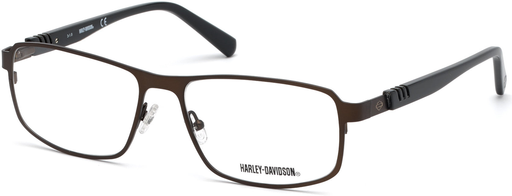 Harley-Davidson HD0784 Geometric Eyeglasses 049-049 - Matte Dark Brown