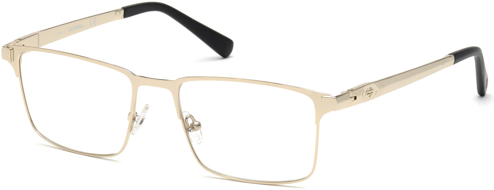 Harley-Davidson HD0786 Geometric Eyeglasses 032-032 - Pale Gold