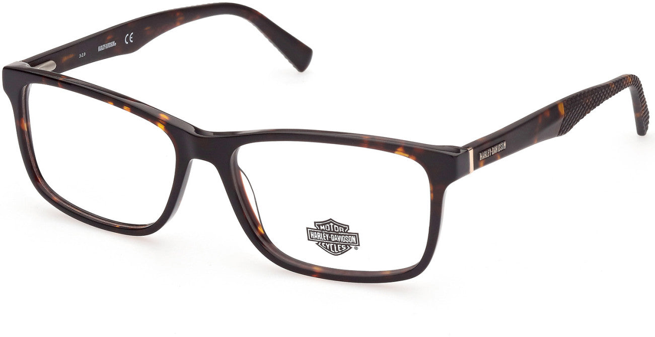 Harley-Davidson HD0823 Rectangular Eyeglasses 052-052 - Dark Havana