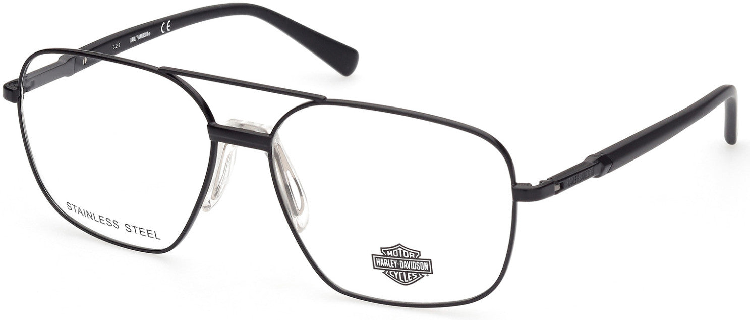 Harley-Davidson HD0827 Navigator Eyeglasses 002-002 - Matte Black