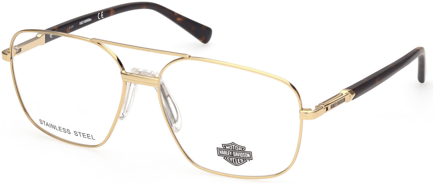 Harley-Davidson HD0827 Navigator Eyeglasses 032-032 - Pale Gold