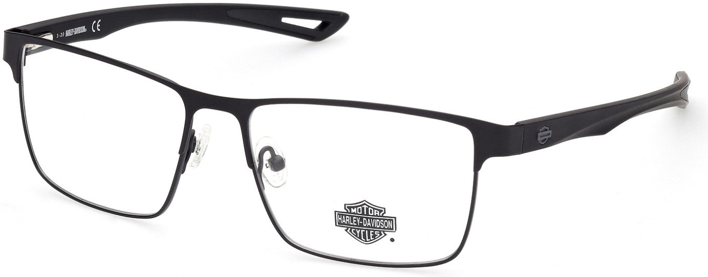 Harley-Davidson HD0880 Square Eyeglasses 002-002 - Matte Black