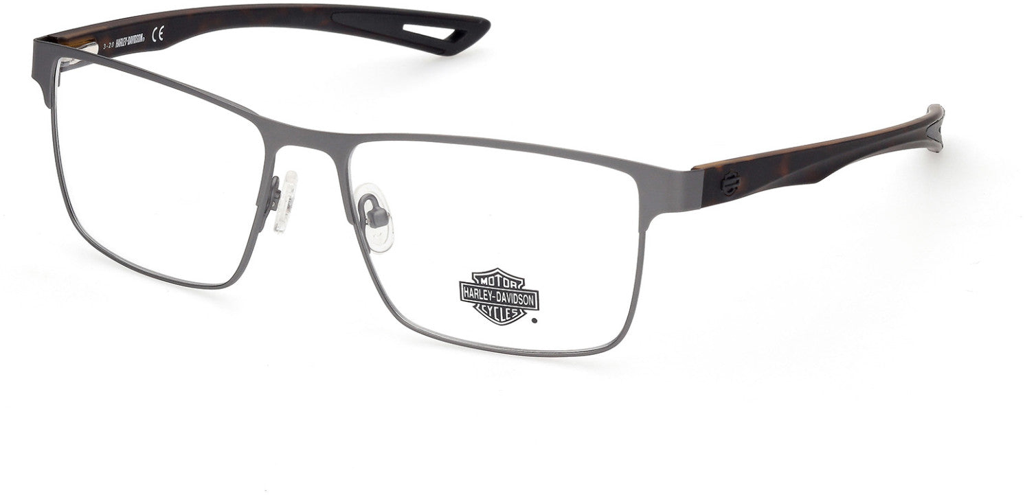 Harley-Davidson HD0880 Square Eyeglasses 009-009 - Matte Gunmetal