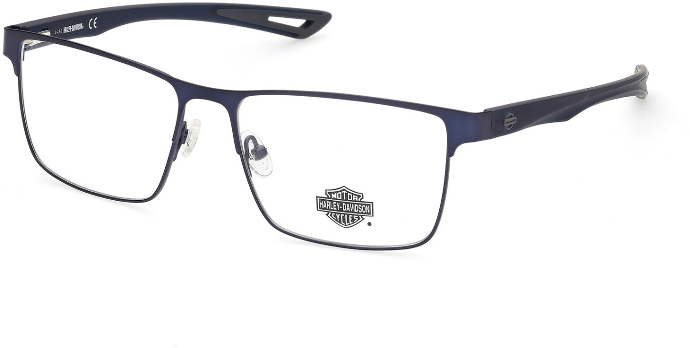 Harley-Davidson HD0880 Square Eyeglasses 091-091 - Matte Blue