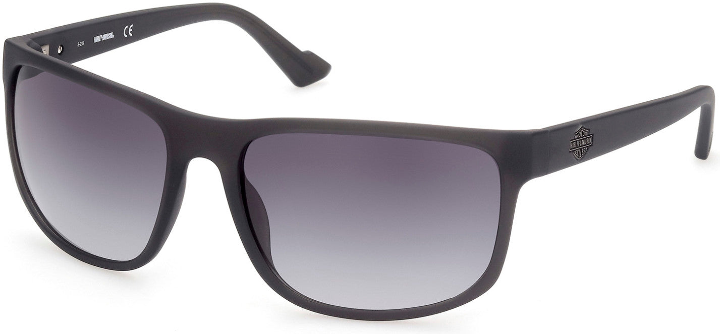 Harley-Davidson HD0947X Square Sunglasses 20B-20B - Grey / Gradient Smoke
