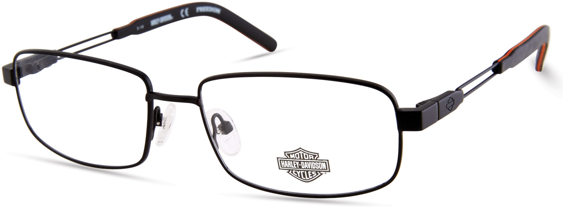 Harley-Davidson HD9000 Rectangular Eyeglasses 002-002 - Matte Black