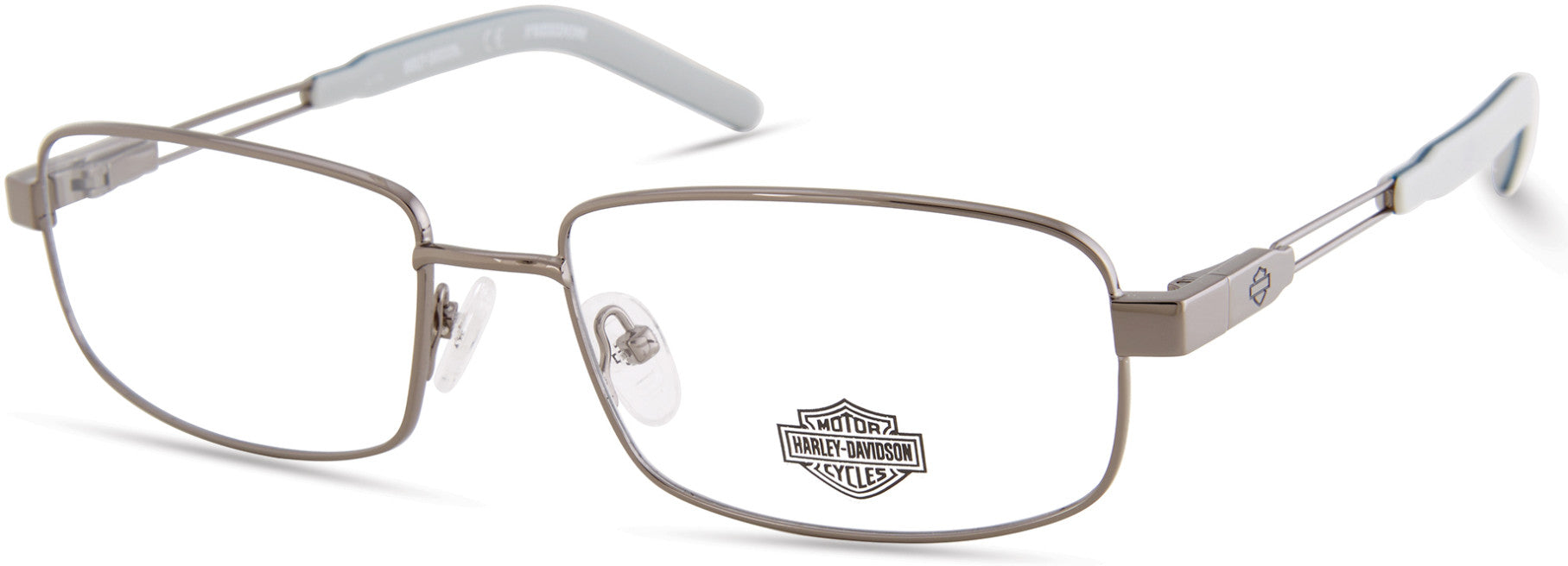Harley-Davidson HD9000 Rectangular Eyeglasses 008-008 - Shiny Gunmetal