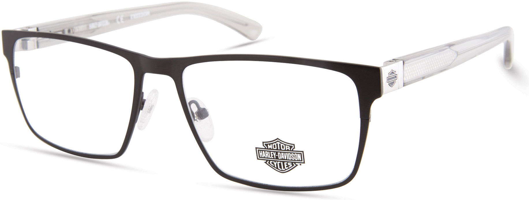 Harley-Davidson HD9003 Rectangular Eyeglasses 001-001 - Shiny Black