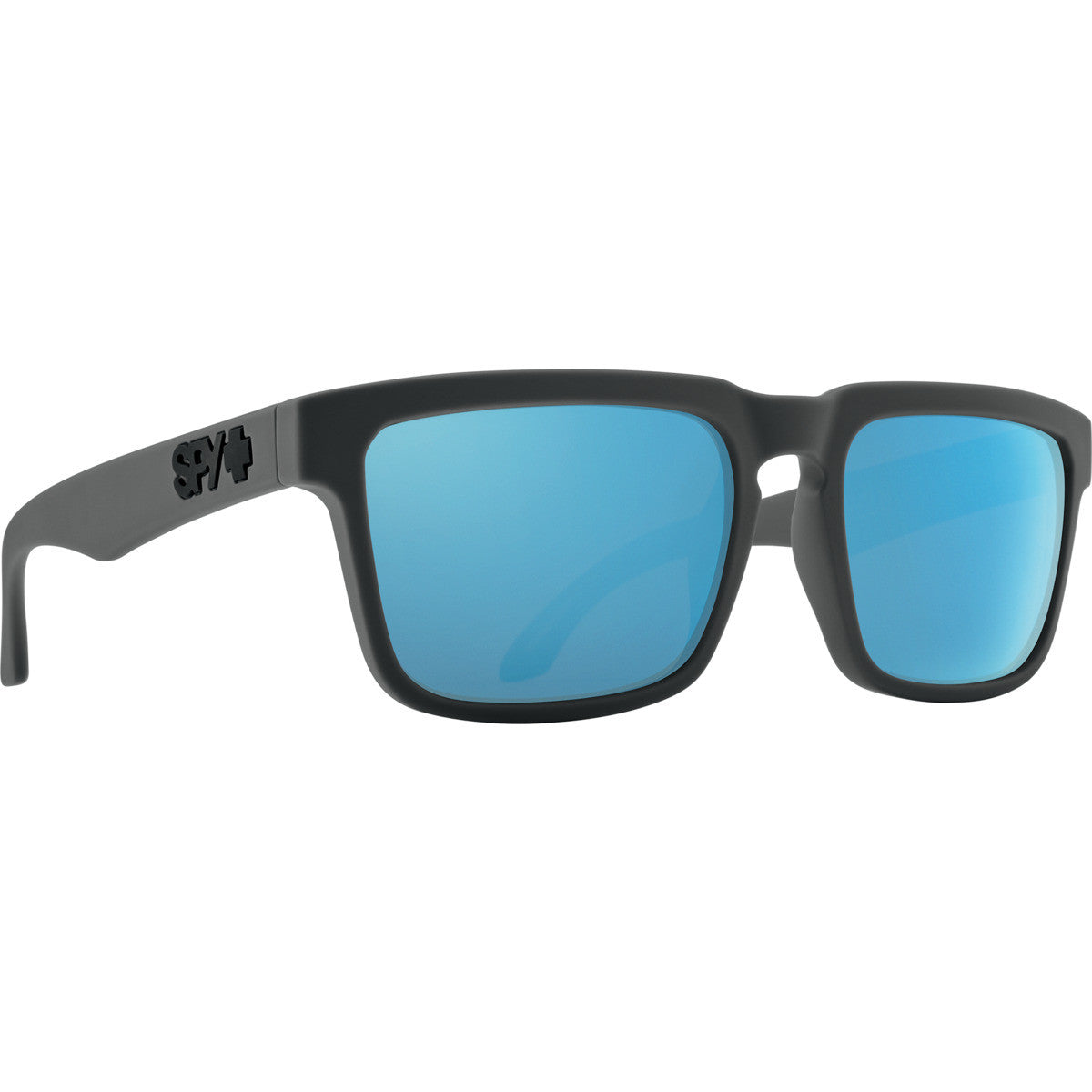 Spy Helm Sunglasses  Soft Matte Dark Gray Medium-Large M-L 54-61