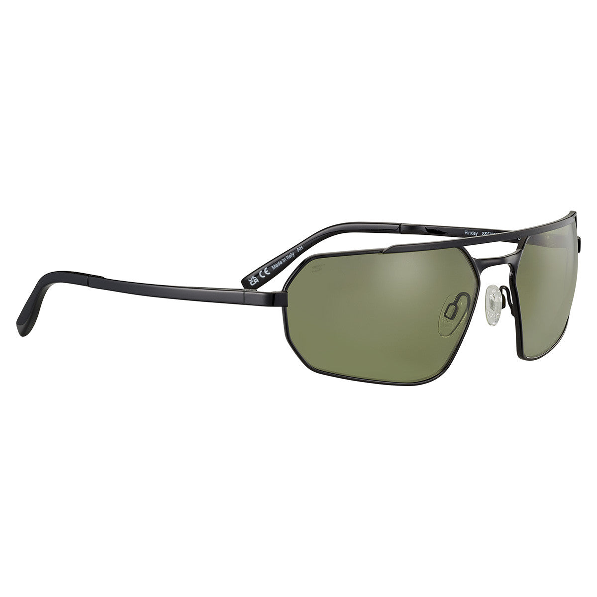 Serengeti Hinkley Sunglasses  Shiny Black Transparent Layer Medium-Large, Large