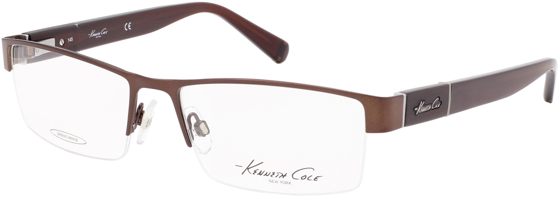 Kenneth Cole New York,Kenneth Cole Reaction KC0217 Eyeglasses 049-049 - Matte Dark Brown