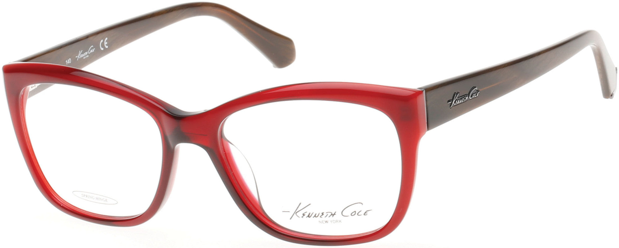 Kenneth Cole New York,Kenneth Cole Reaction KC0224 Eyeglasses 069-069 - Shiny Bordeaux