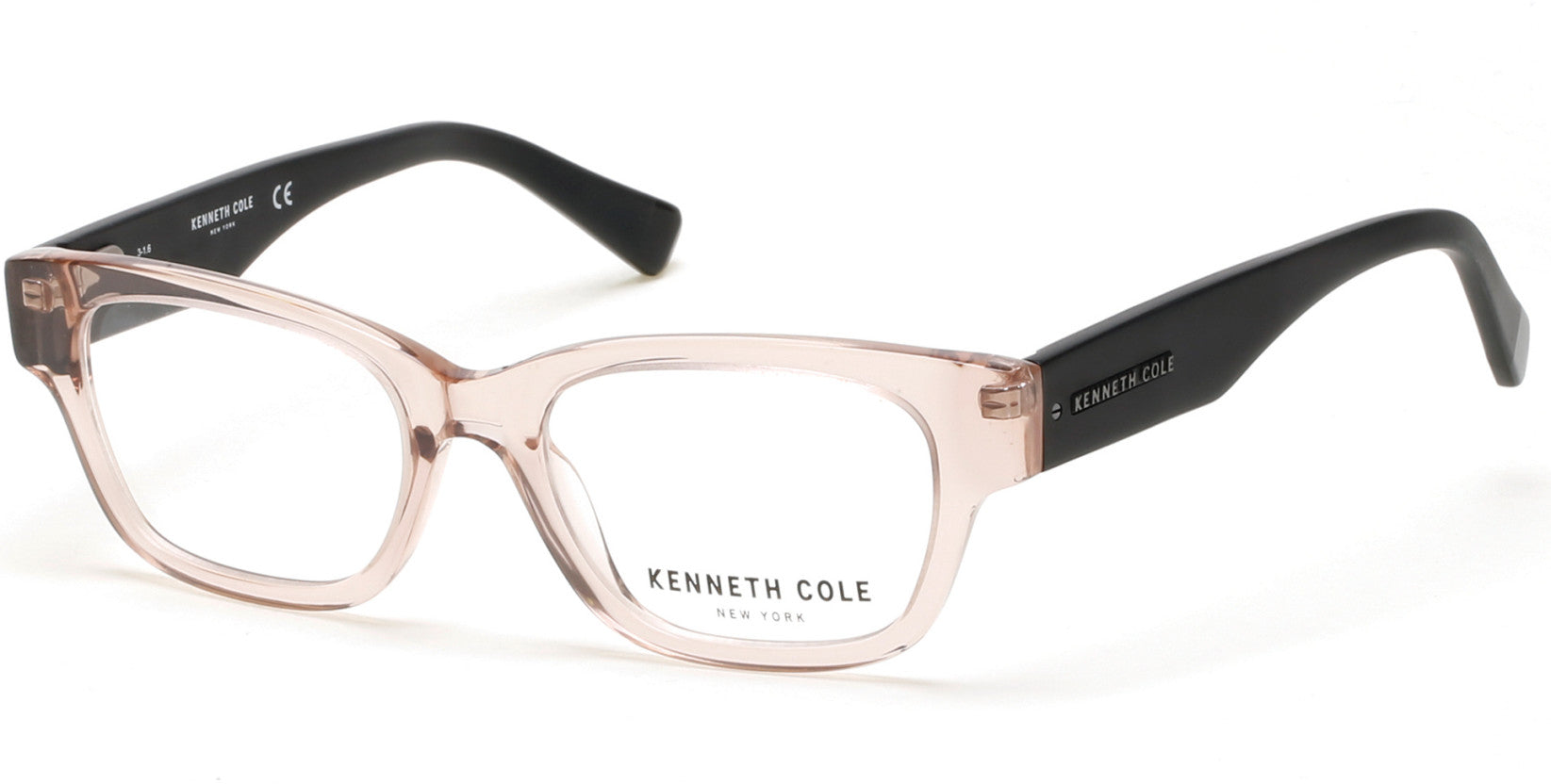Kenneth Cole New York,Kenneth Cole Reaction KC0254 Geometric Eyeglasses 072-072 - Shiny Pink