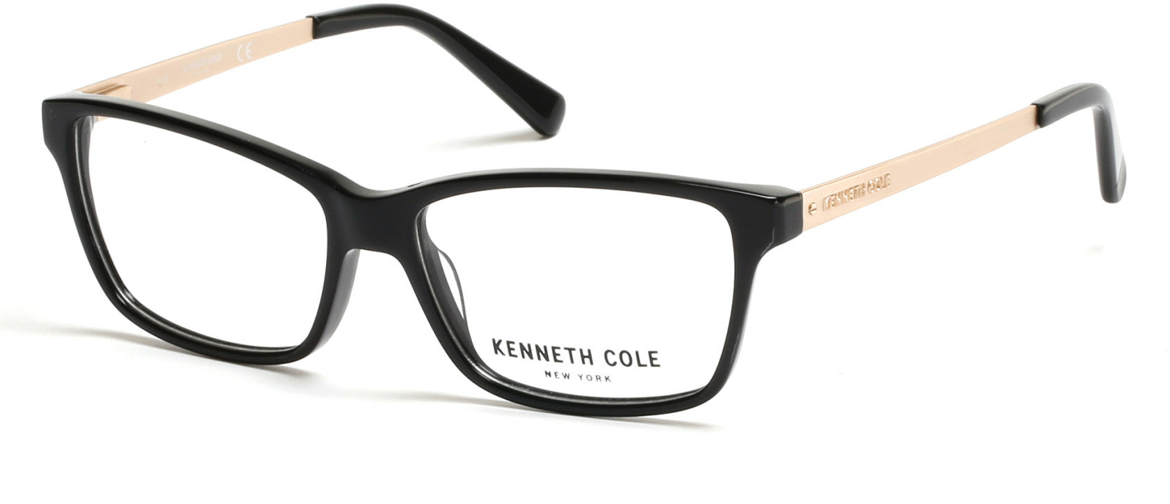 Kenneth Cole New York,Kenneth Cole Reaction KC0258 Eyeglasses 001-001 - Shiny Black