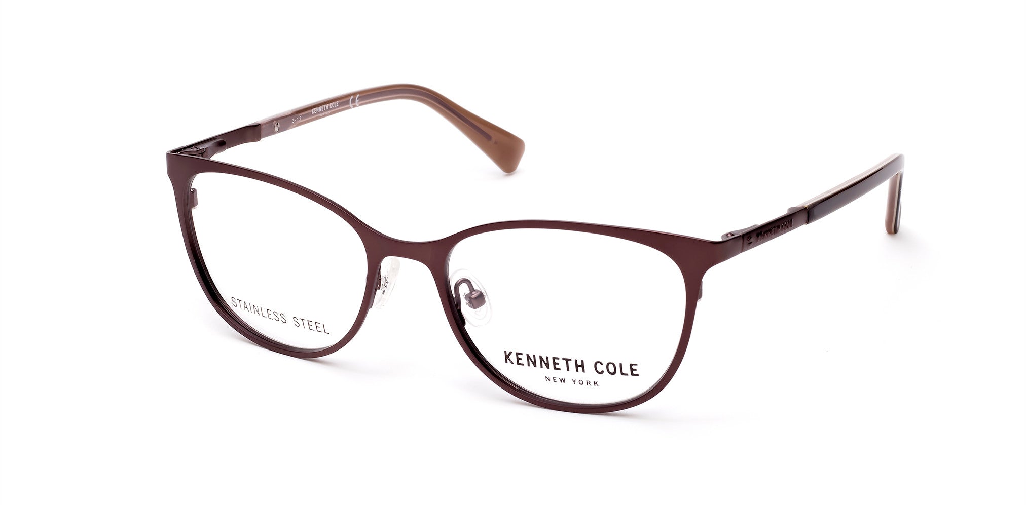 Kenneth Cole New York,Kenneth Cole Reaction KC0270 Eyeglasses 049-049 - Matte Dark Brown