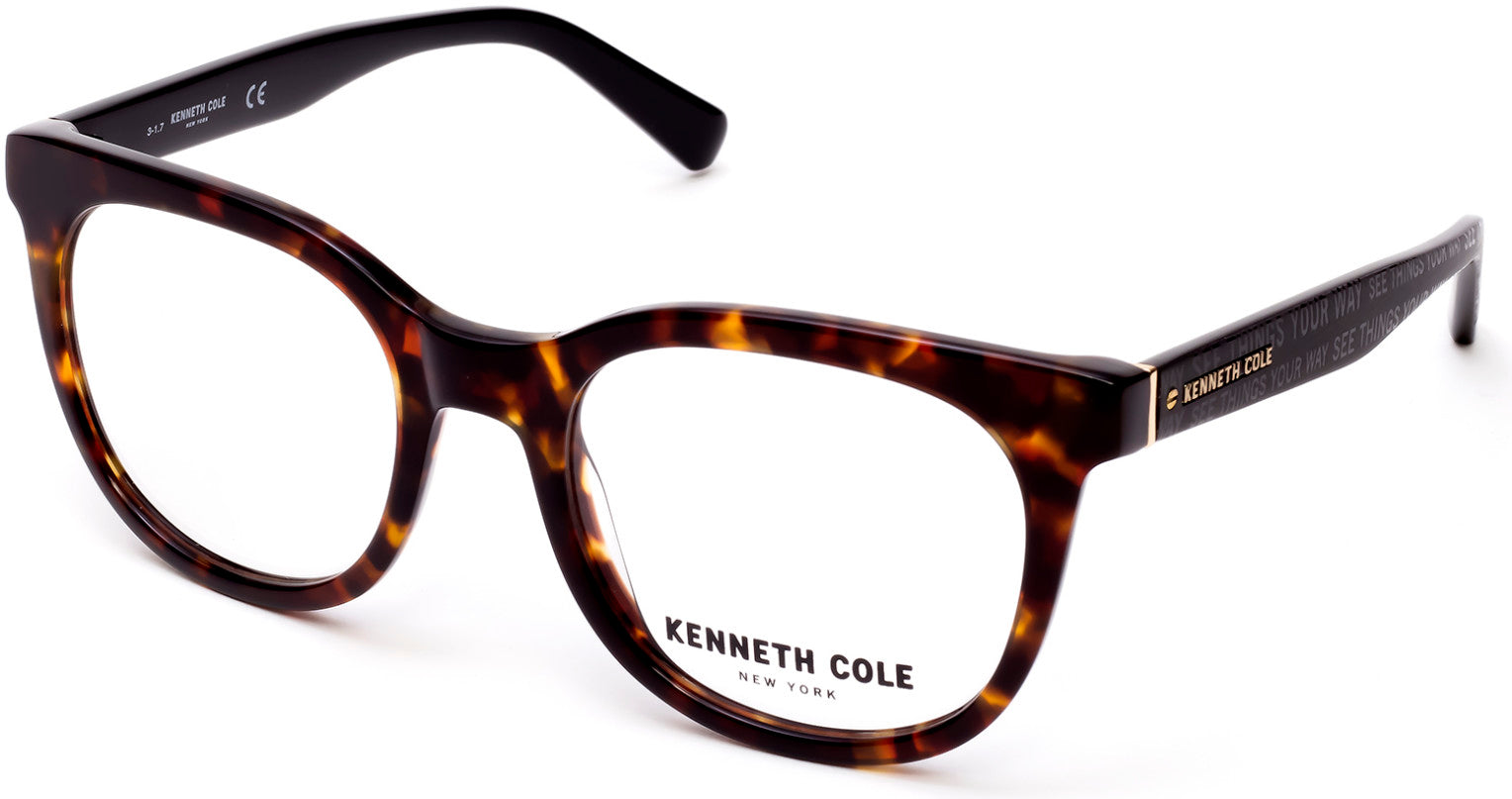 Kenneth Cole New York,Kenneth Cole Reaction KC0272 Eyeglasses 052-052 - Dark Havana