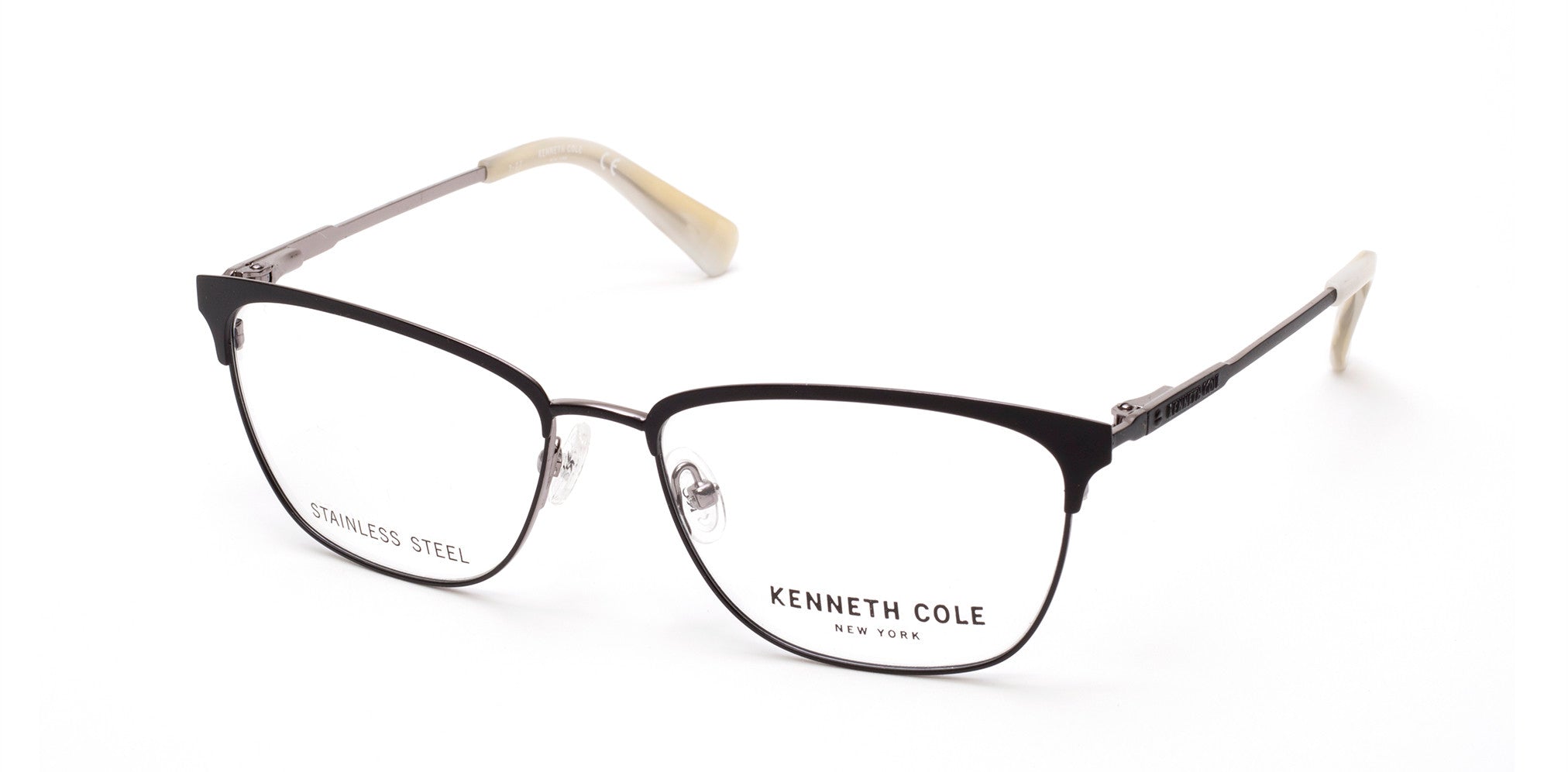 Kenneth Cole New York,Kenneth Cole Reaction KC0275 Geometric Eyeglasses 002-002 - Matte Black