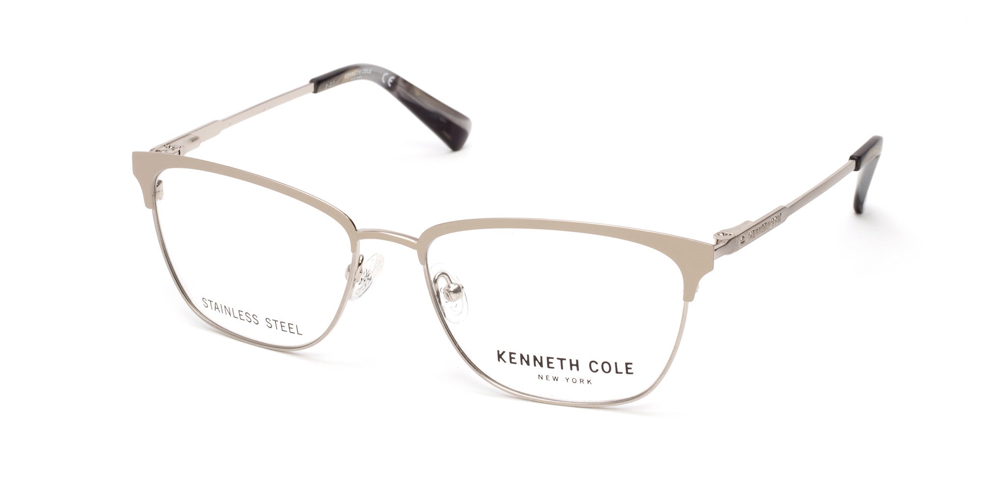 Kenneth Cole New York,Kenneth Cole Reaction KC0275 Geometric Eyeglasses 020-020 - Grey
