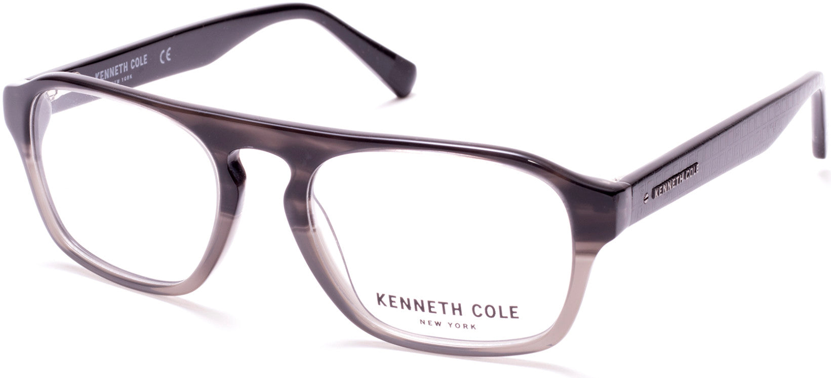 Kenneth Cole New York,Kenneth Cole Reaction KC0285 Oval Eyeglasses 063-063 - Black Horn