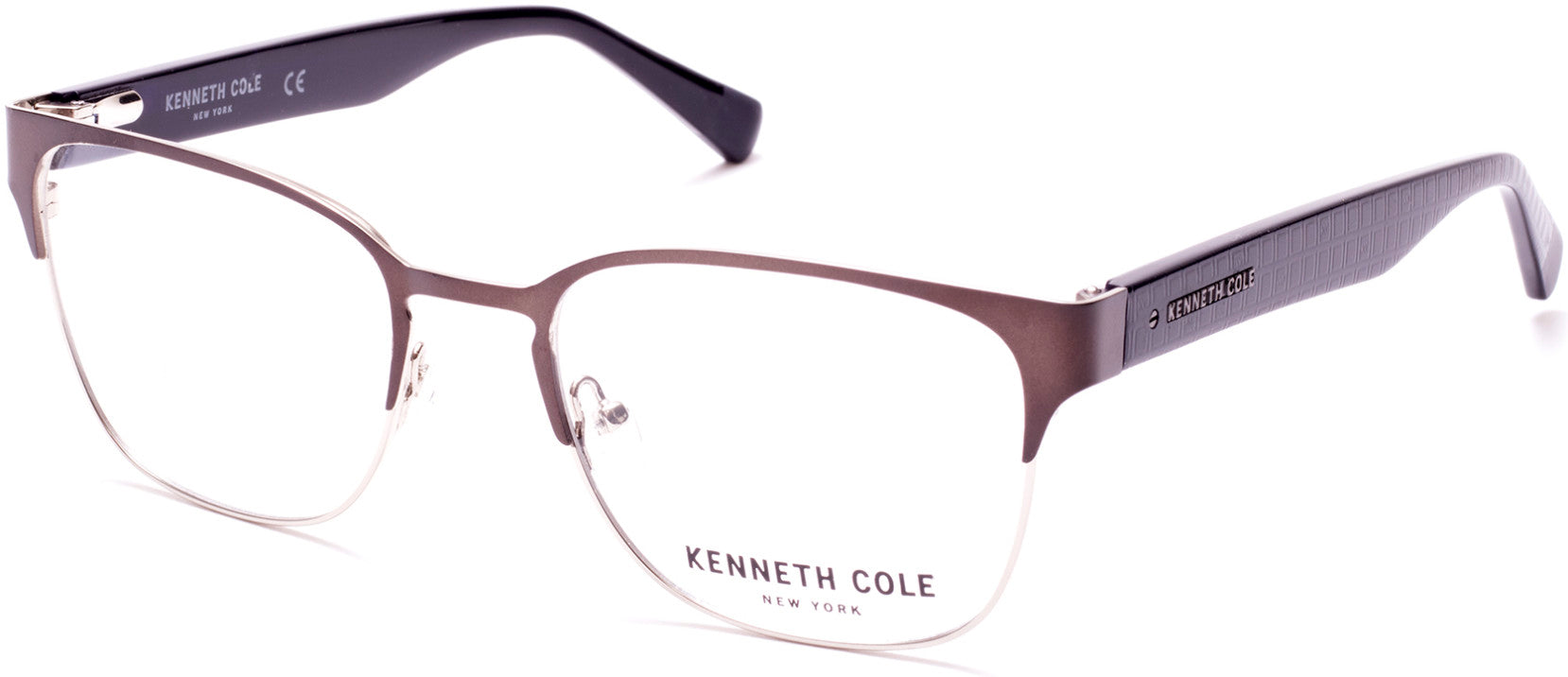 Kenneth Cole New York,Kenneth Cole Reaction KC0286 Round Eyeglasses 009-009 - Matte Gunmetal