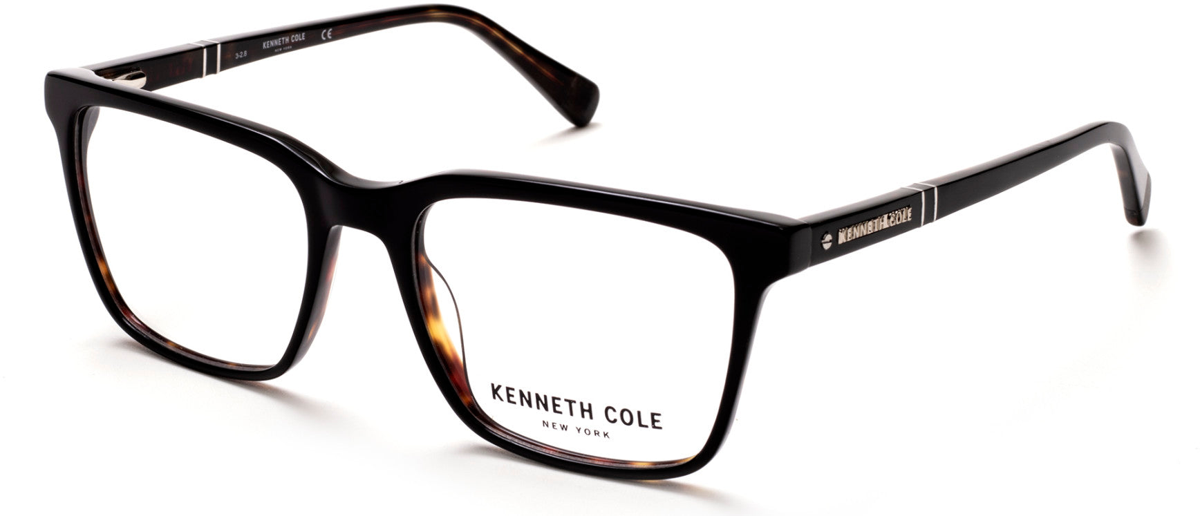 Kenneth Cole New York,Kenneth Cole Reaction KC0290 Geometric Eyeglasses 005-005 - Black