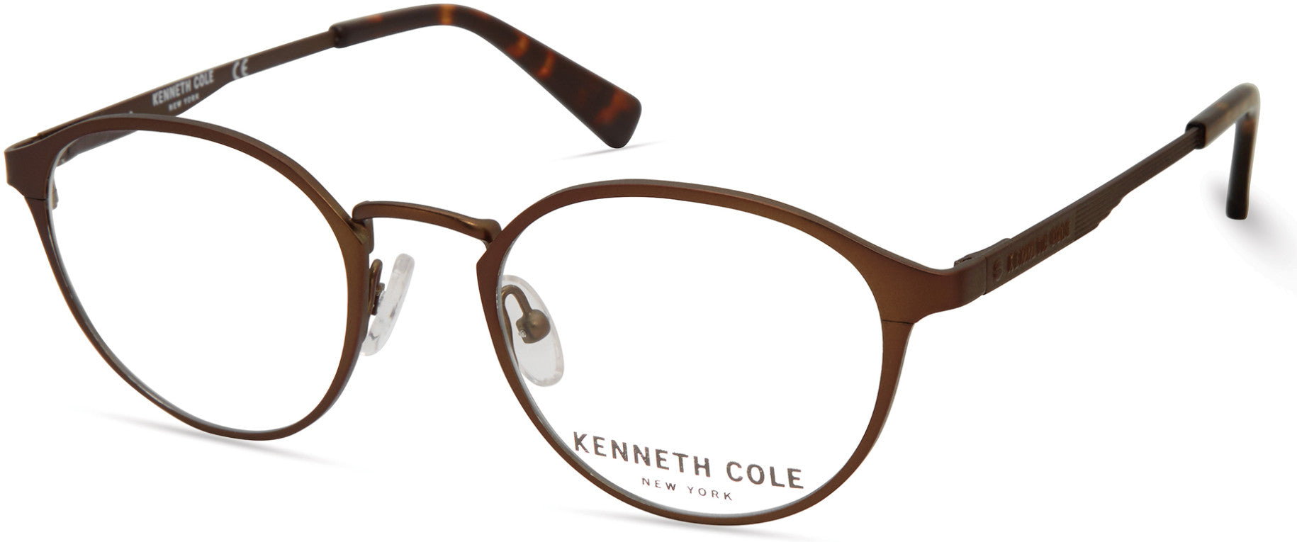 Kenneth Cole New York,Kenneth Cole Reaction KC0294 Round Eyeglasses 097-097 - Matte Dark Green