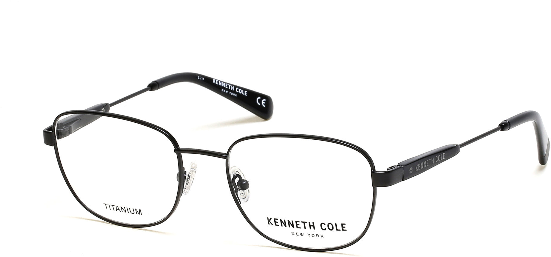 Kenneth Cole New York,Kenneth Cole Reaction KC0299 Geometric Eyeglasses 002-002 - Matte Black