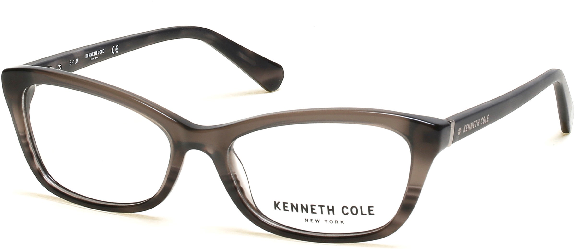 Kenneth Cole New York,Kenneth Cole Reaction KC0302 Butterfly Eyeglasses 003-003 - Black/crystal