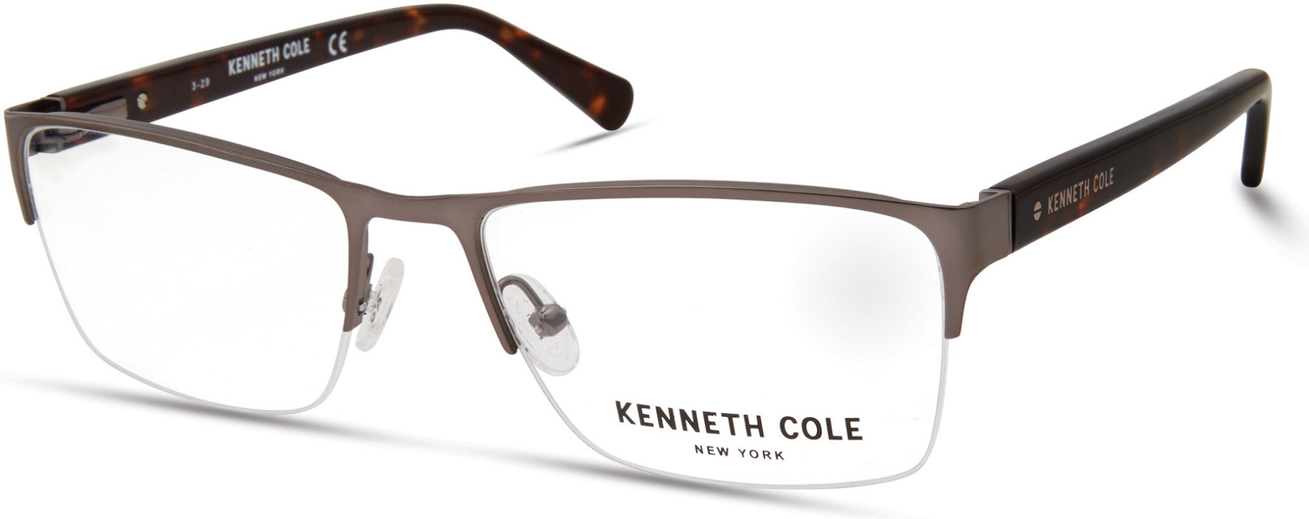 Kenneth Cole New York,Kenneth Cole Reaction KC0313 Eyeglasses 008-008 - Shiny Gunmetal