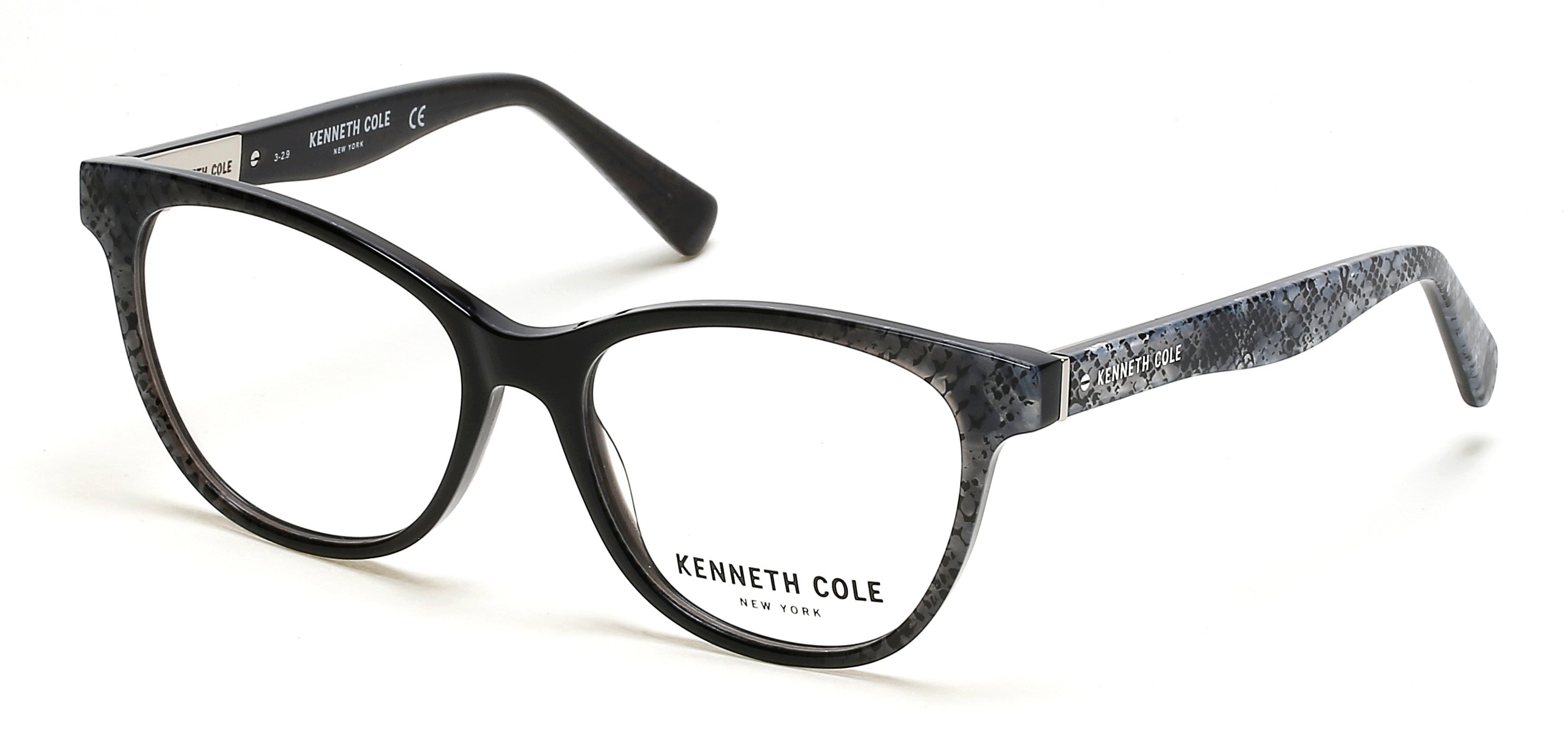 Kenneth Cole New York,Kenneth Cole Reaction KC0316 Round Eyeglasses 005-005 - Black
