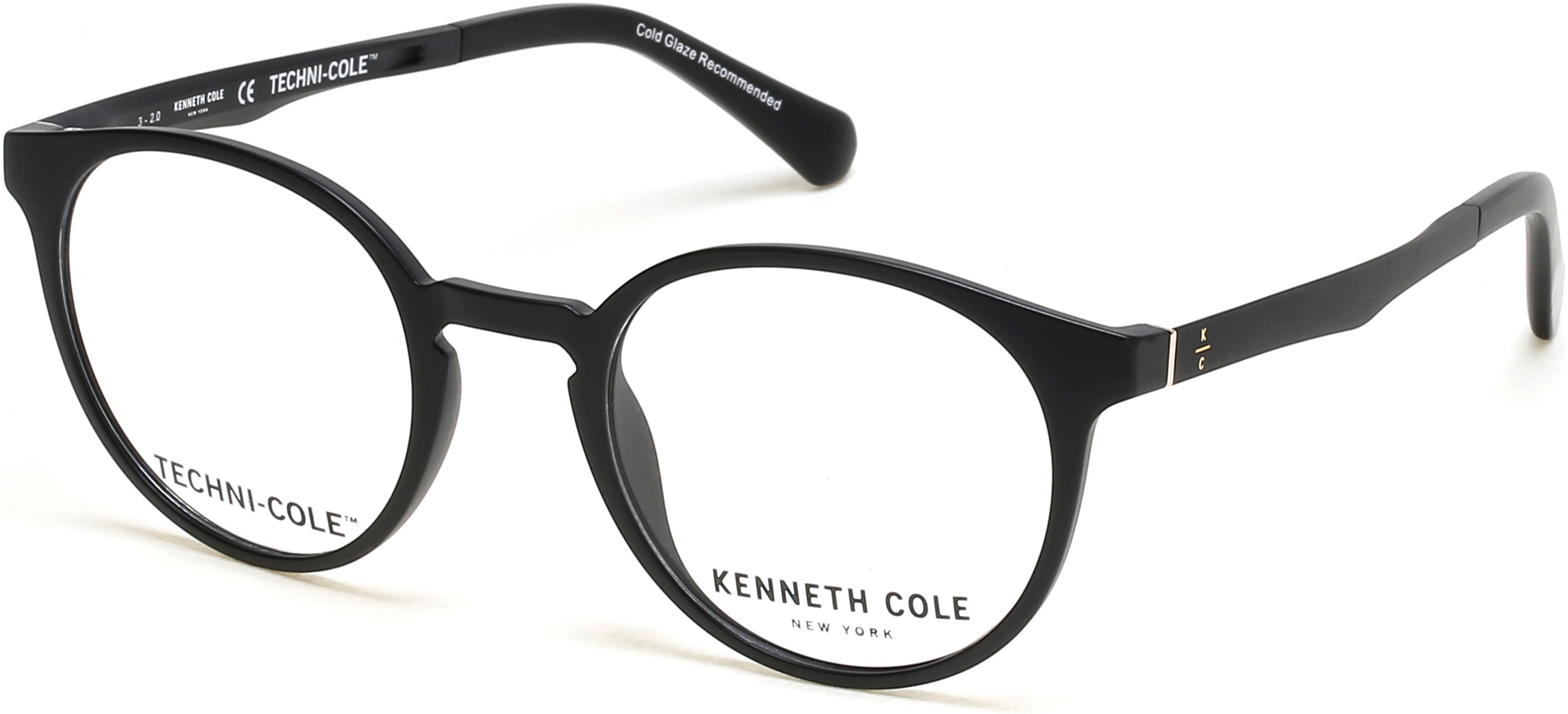 Kenneth Cole New York,Kenneth Cole Reaction KC0319 Square Eyeglasses 002-002 - Matte Black