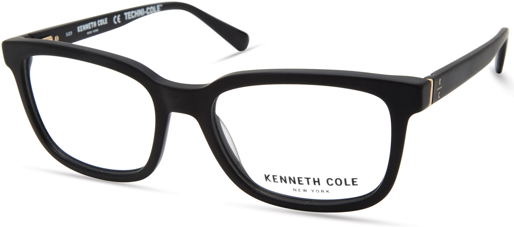 Kenneth Cole New York,Kenneth Cole Reaction KC0320 Square Eyeglasses 002-002 - Matte Black