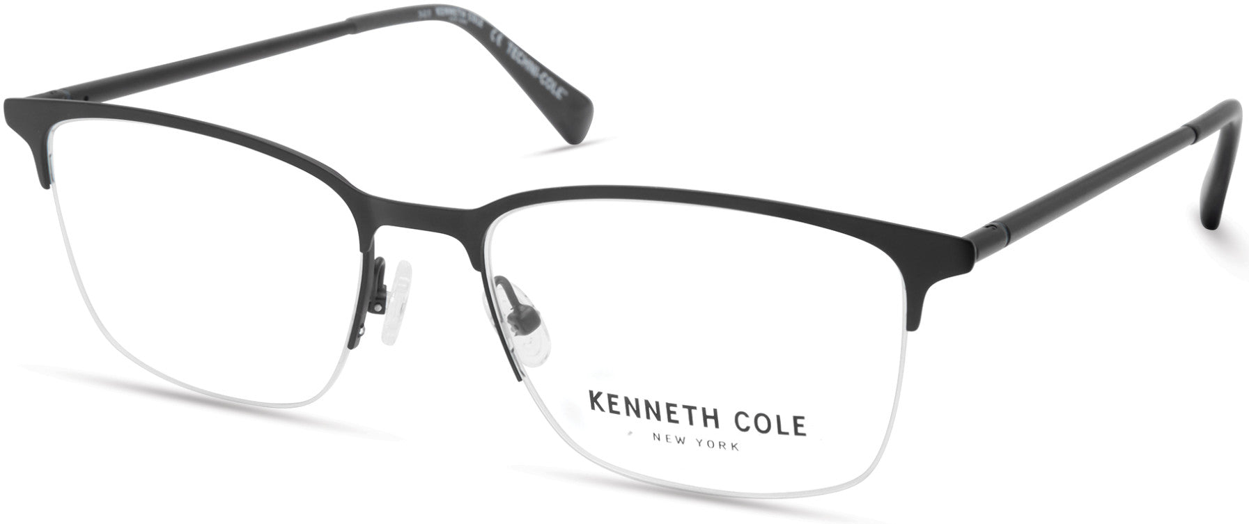 Kenneth Cole New York,Kenneth Cole Reaction KC0322 Square Eyeglasses 002-002 - Matte Black