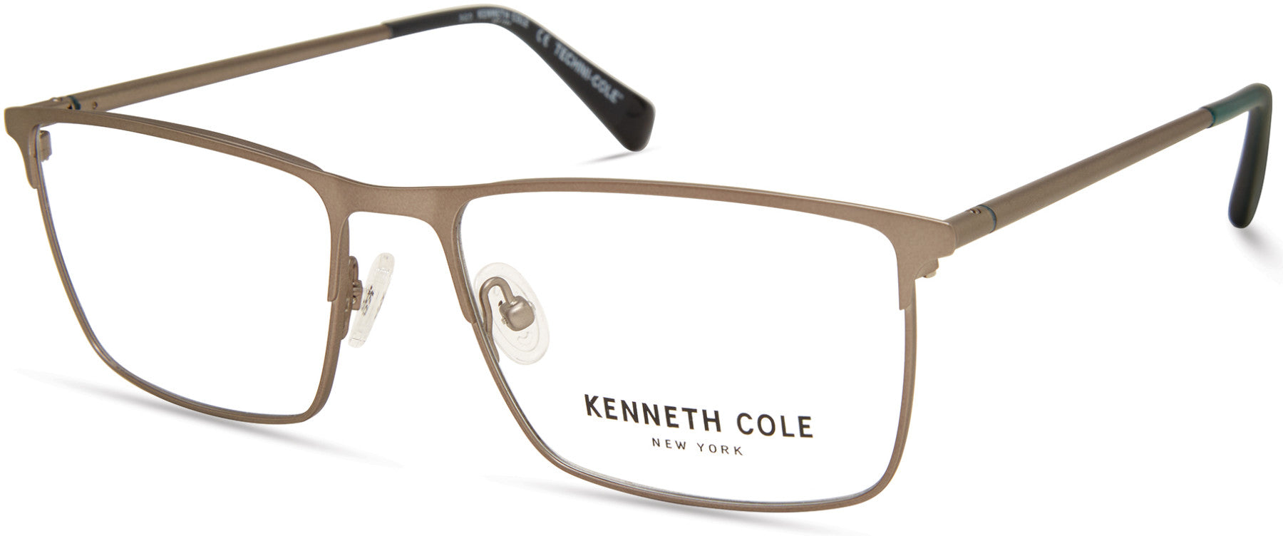 Kenneth Cole New York,Kenneth Cole Reaction KC0323 Rectangular Eyeglasses 009-009 - Matte Gunmetal
