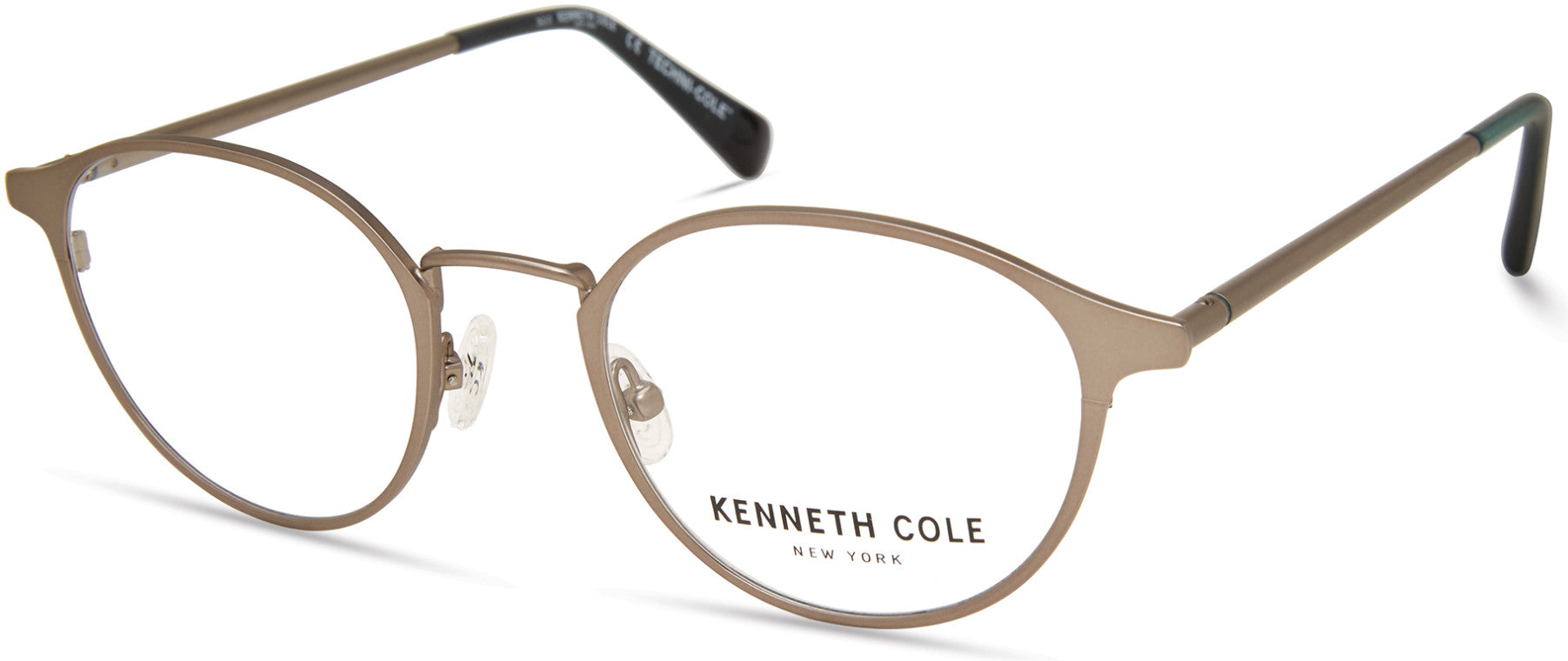 Kenneth Cole New York,Kenneth Cole Reaction KC0324 Round Eyeglasses 009-009 - Matte Gunmetal