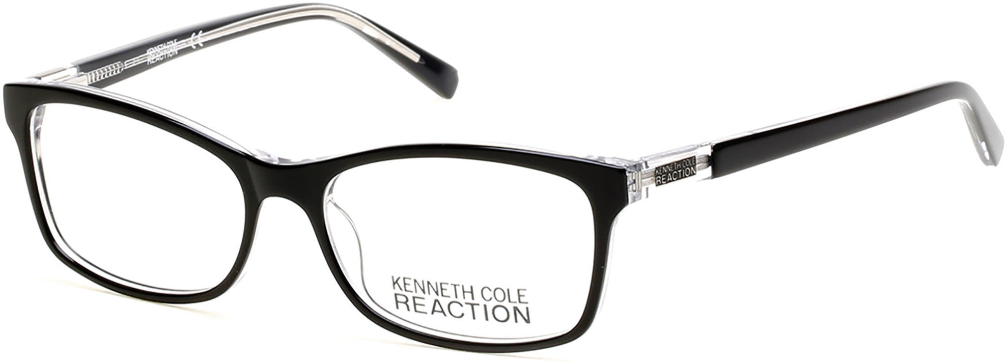 Kenneth Cole New York,Kenneth Cole Reaction KC0781 Eyeglasses 003-003 - Black/crystal