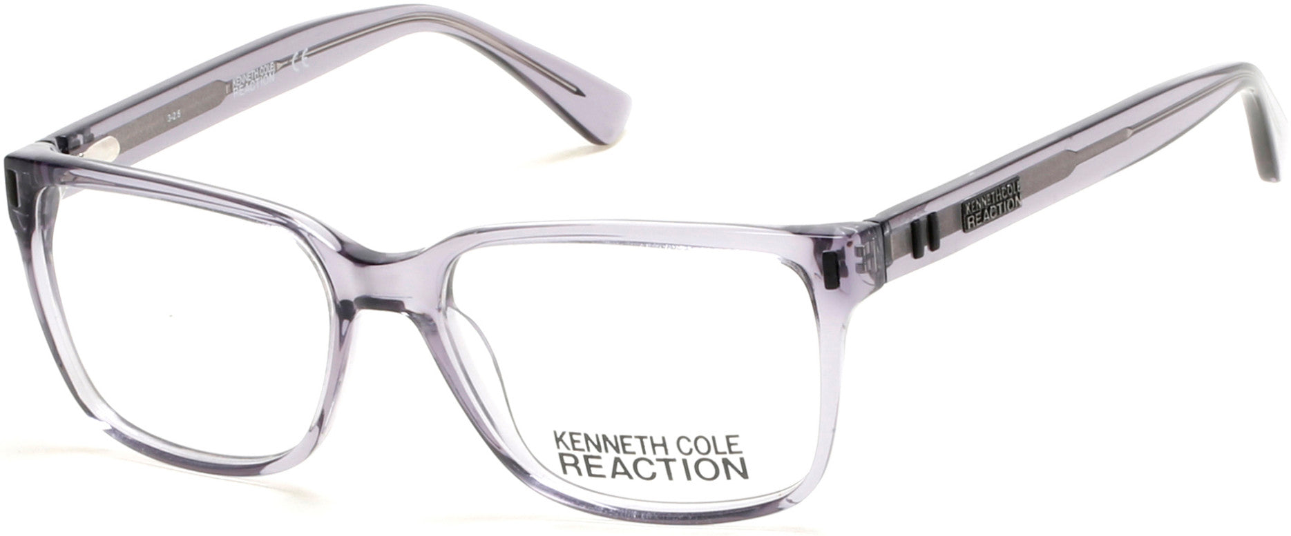 Kenneth Cole New York,Kenneth Cole Reaction KC0786 Geometric Eyeglasses 020-020 - Grey