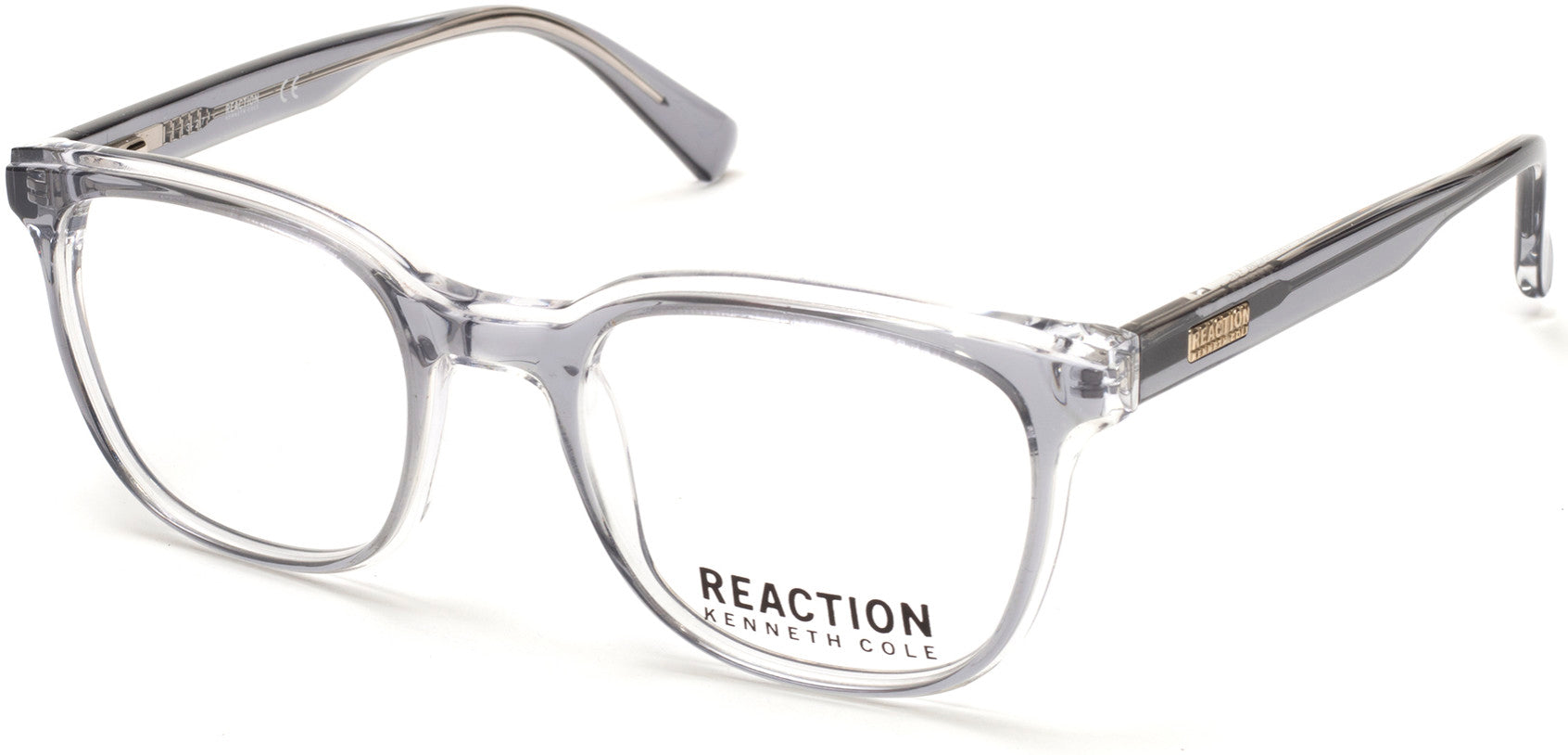 Kenneth Cole New York,Kenneth Cole Reaction KC0800 Geometric Eyeglasses 020-020 - Grey