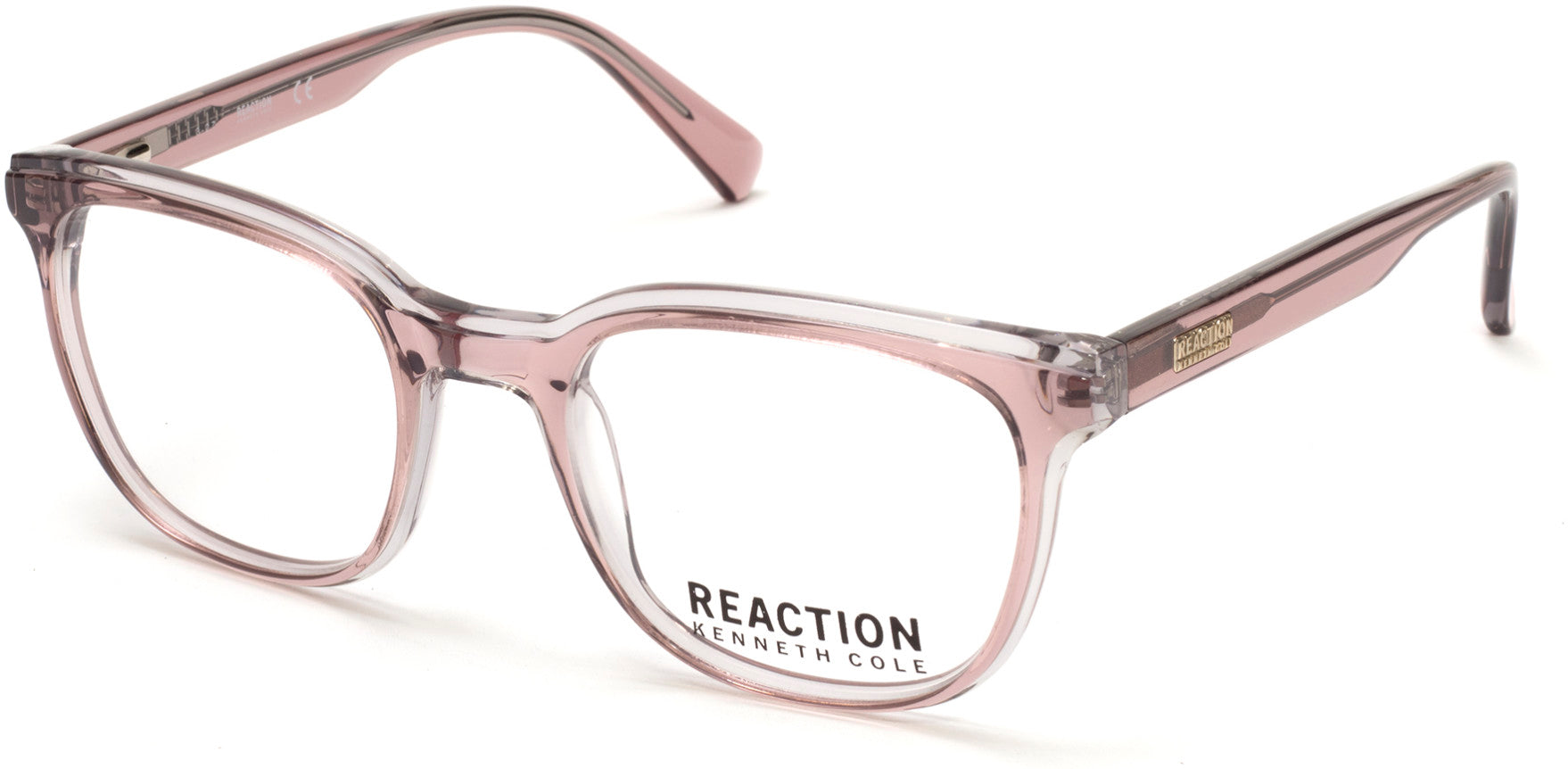 Kenneth Cole New York,Kenneth Cole Reaction KC0800 Geometric Eyeglasses 074-074 - Pink 