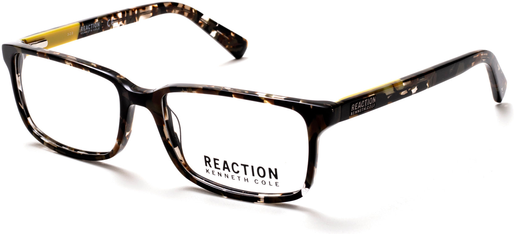 Kenneth Cole New York,Kenneth Cole Reaction KC0807 Rectangular Eyeglasses 098-098 - Dark Green
