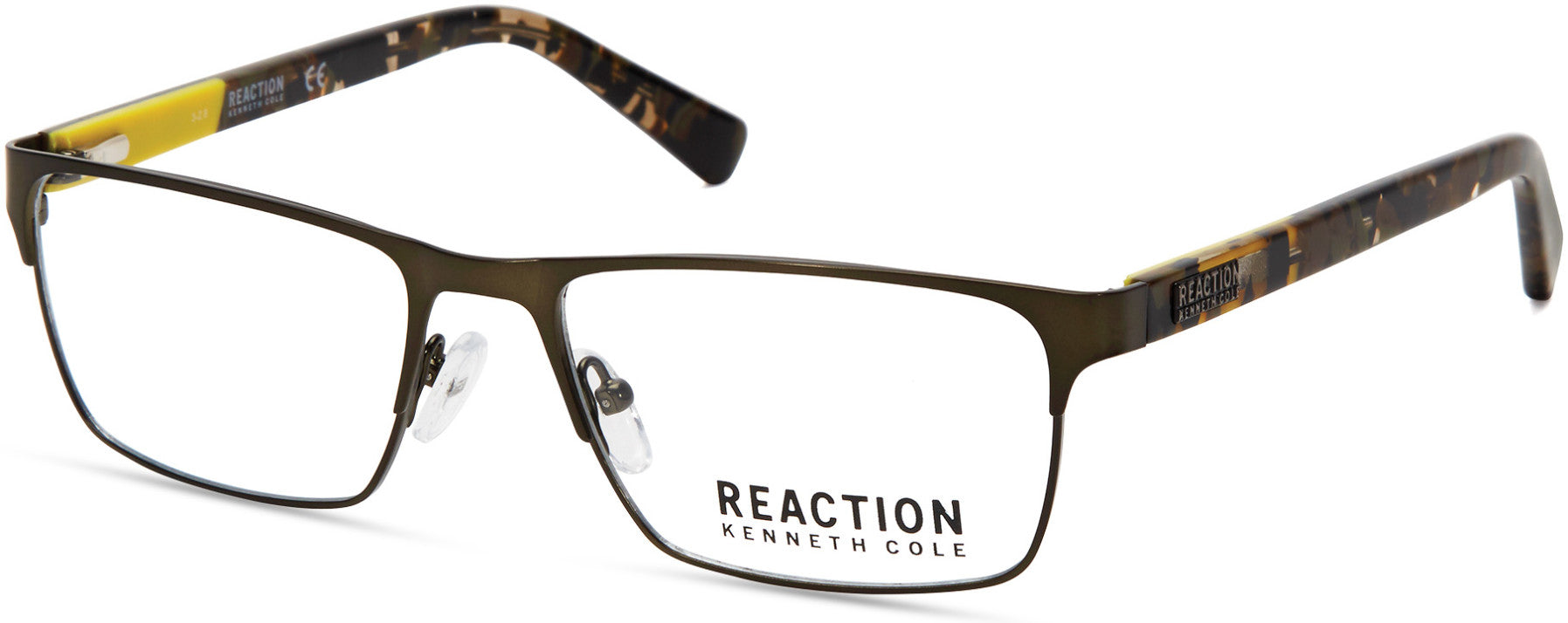 Kenneth Cole New York,Kenneth Cole Reaction KC0808 Eyeglasses 097-097 - Matte Dark Green
