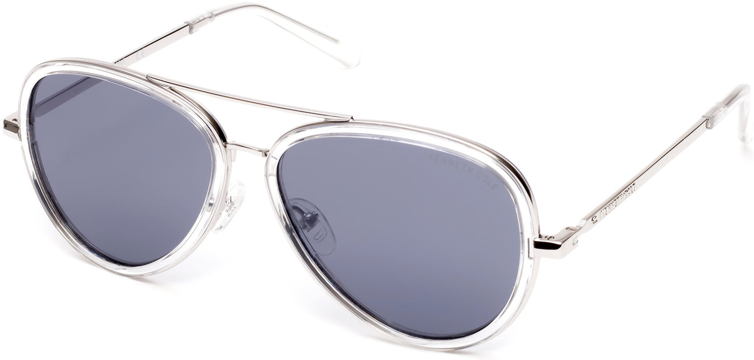 Kenneth Cole New York,Kenneth Cole Reaction KC7222 Sunglasses 26C-26C - Crystal / Smoke Mirror