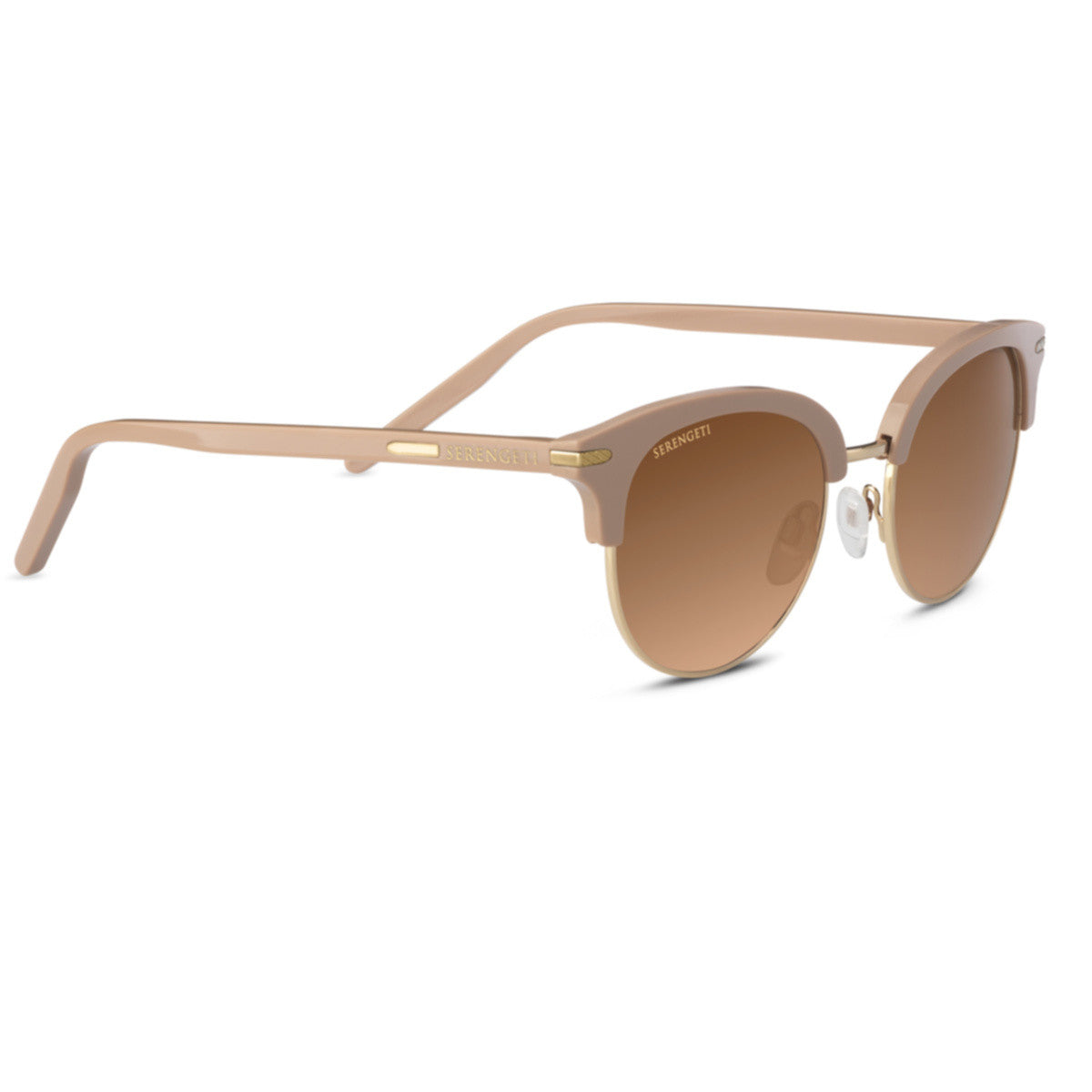Serengeti Lela Sunglasses  Shiny Rose Shiny Gold Small