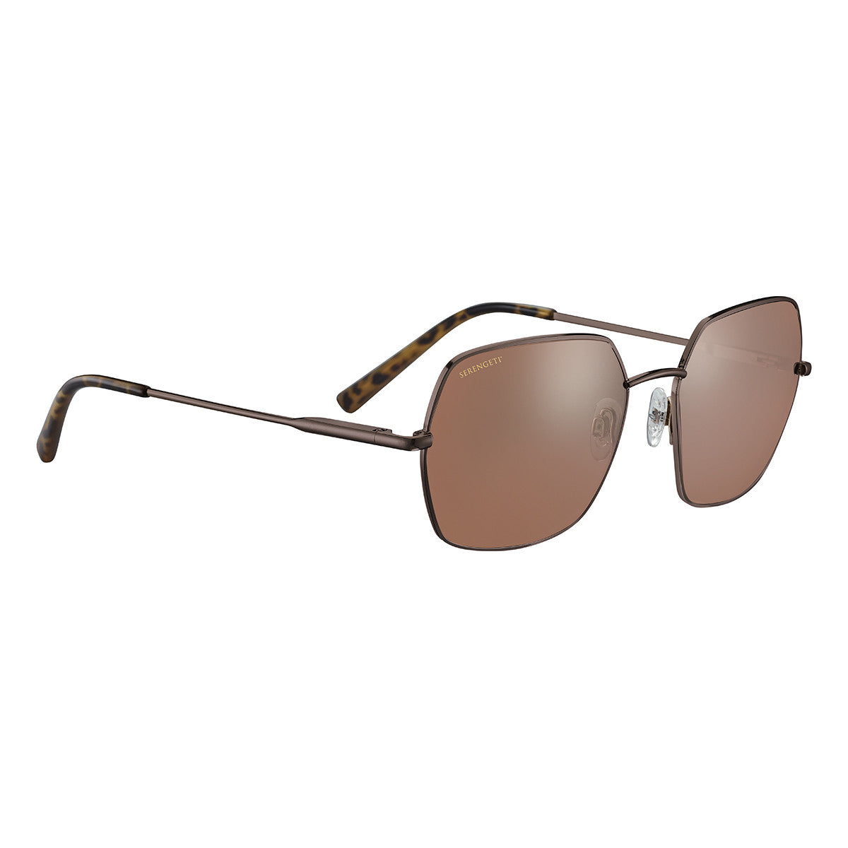 Serengeti Loy Sunglasses  Shiny Chocolate Brown Medium, Large