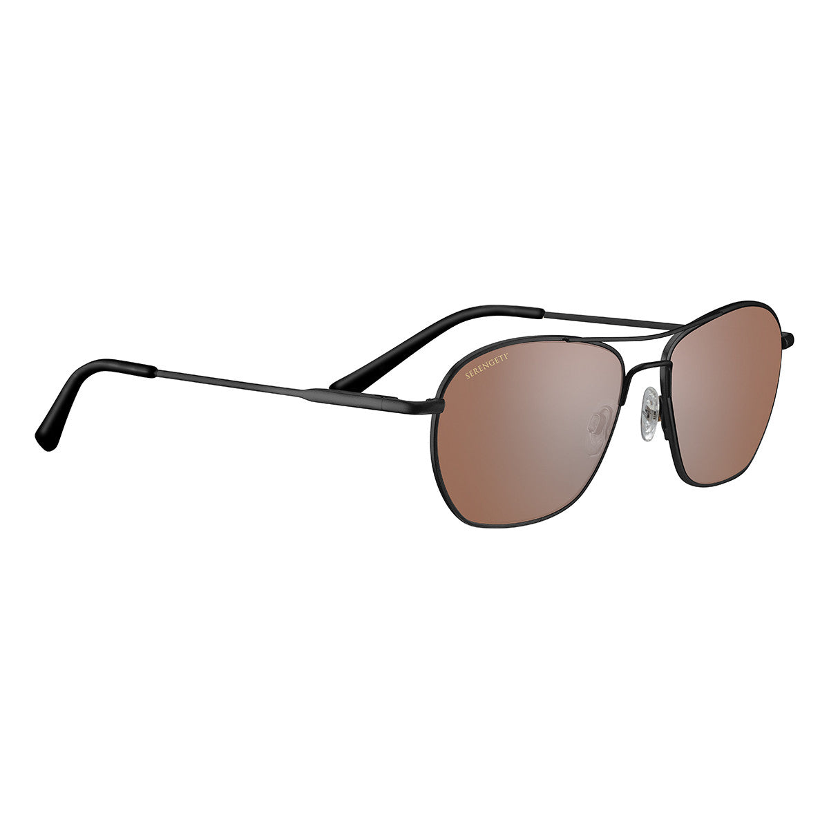 Serengeti Lunger Sunglasses  Matte Black Medium, Large